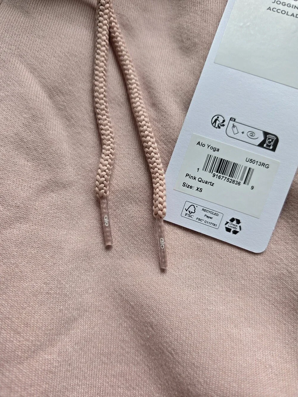 NWT Alo Yoga Pink Quartz Joggers Sweatpants XS